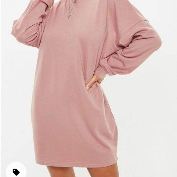 Missguided Rose Oversized Sweater Dress - Picture 2 of 7